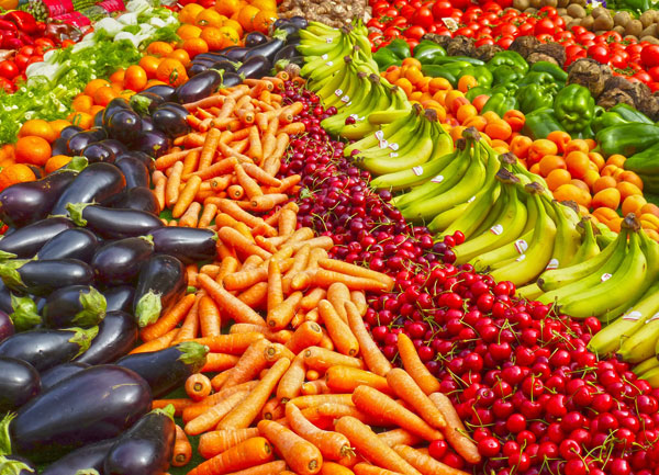 Colourful vegetables