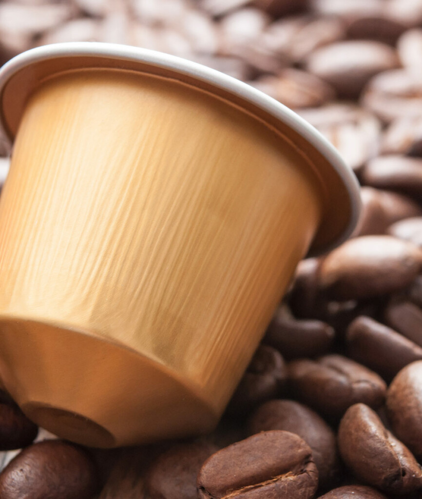 Aluminium coffee pod