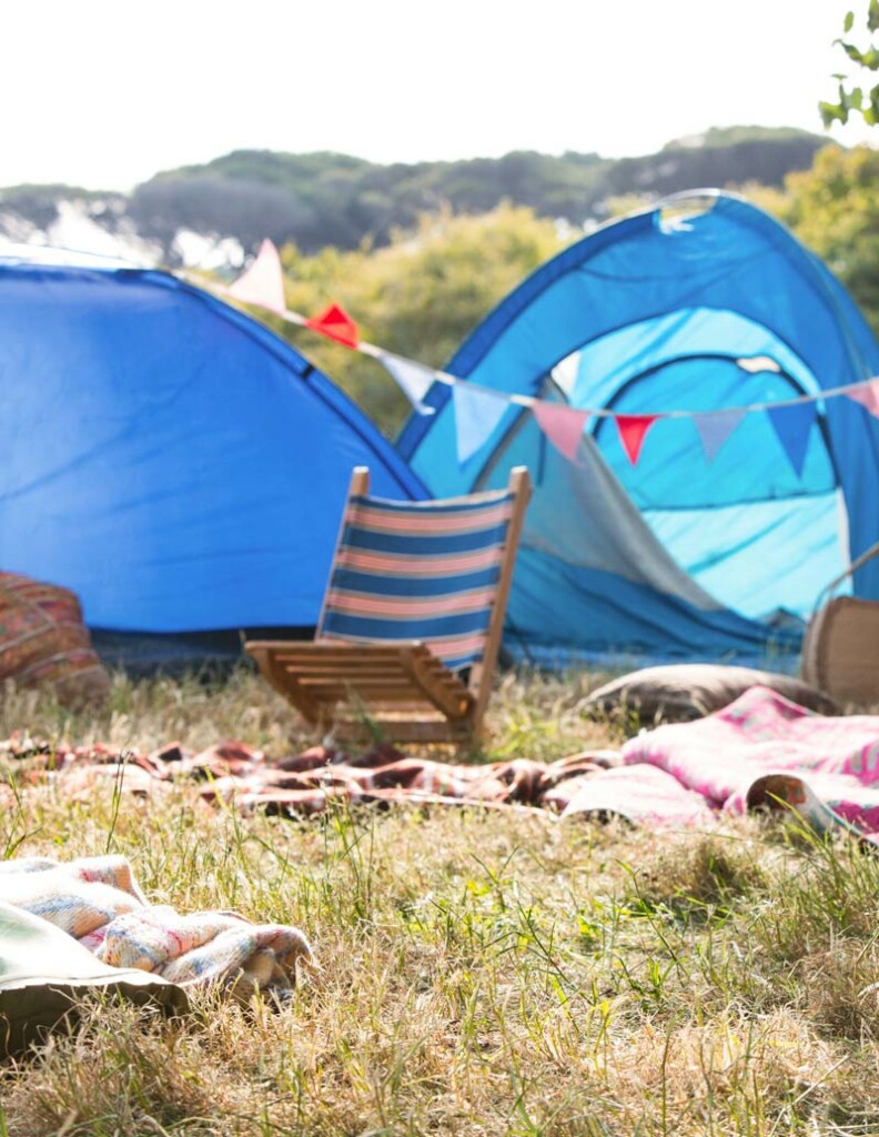 Tents at a music festival