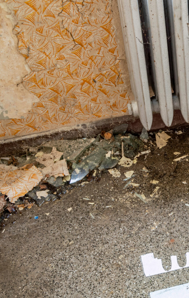 Damage caused by flood water