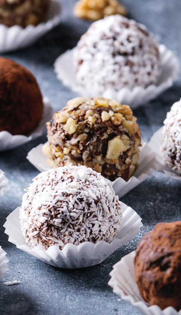Home made chocolate truffles